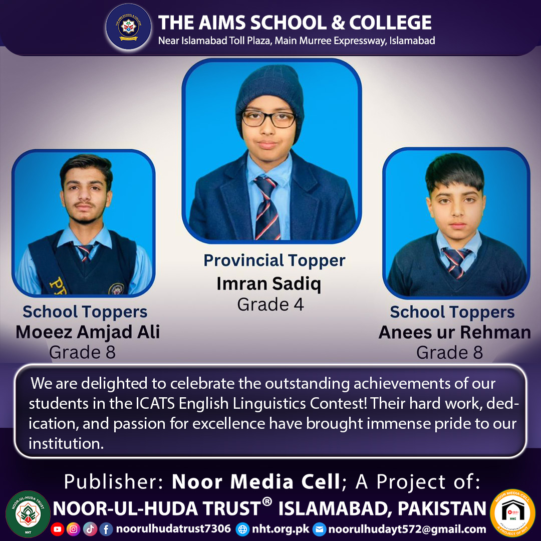 AIMS Shines in ICATS English Linguistics Contest!